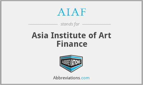 AIAF - Asia Institute of Art Finance
