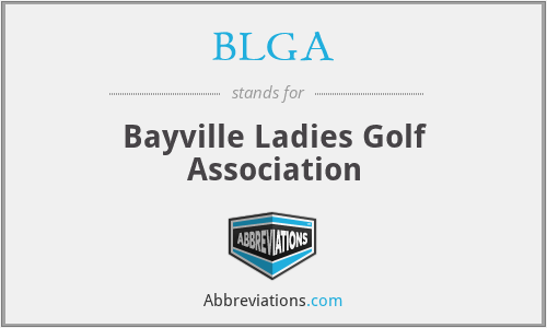BLGA - Bayville Ladies Golf Association