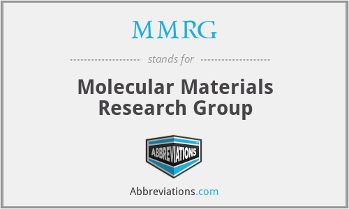 MMRG - Molecular Materials Research Group