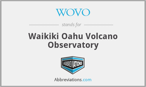WOVO - Waikiki Oahu Volcano Observatory