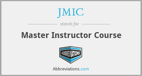JMIC - Master Instructor Course