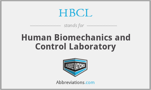 HBCL - Human Biomechanics and Control Laboratory
