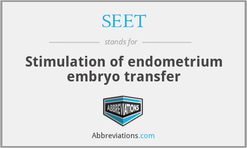 SEET - Stimulation of endometrium embryo transfer