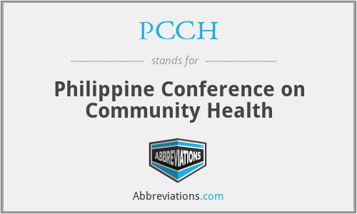 PCCH - Philippine Conference on Community Health
