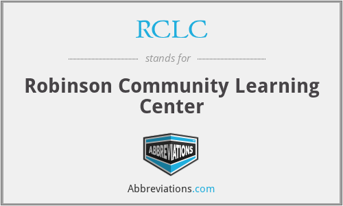 RCLC - Robinson Community Learning Center
