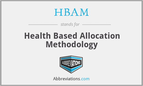 HBAM - Health Based Allocation Methodology