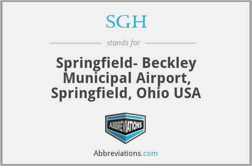 SGH - Springfield- Beckley Municipal Airport, Springfield, Ohio USA