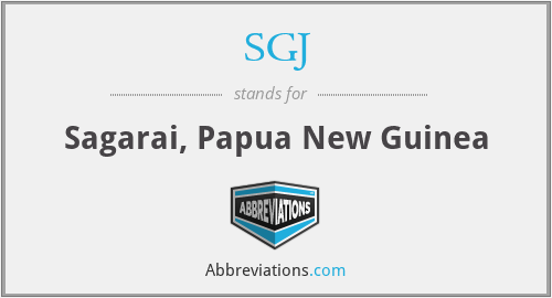 SGJ - Sagarai, Papua New Guinea