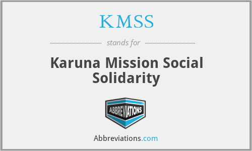 KMSS - Karuna Mission Social Solidarity