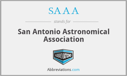 SAAA - San Antonio Astronomical Association