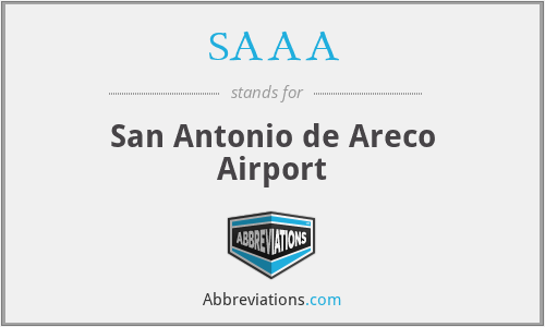 SAAA - San Antonio de Areco Airport