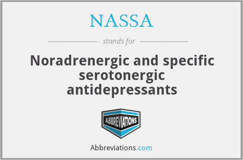 NASSA - Noradrenergic and specific serotonergic antidepressants
