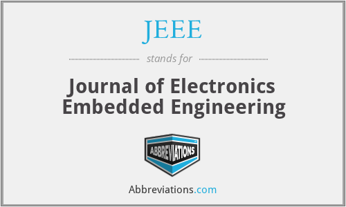 JEEE - Journal of Electronics Embedded Engineering