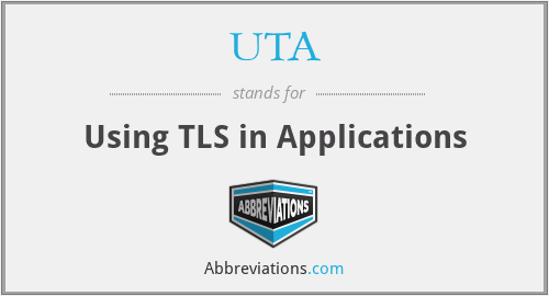 UTA - Using TLS in Applications