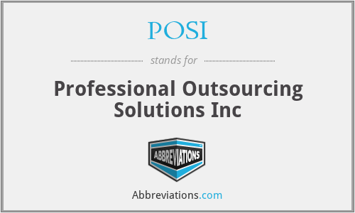 POSI - Professional Outsourcing Solutions Inc