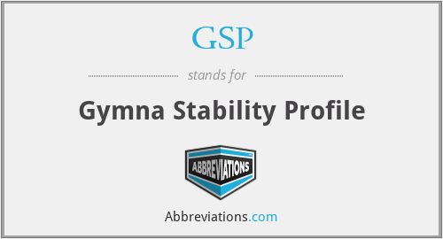 GSP - Gymna Stability Profile