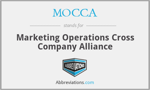 MOCCA - Marketing Operations Cross Company Alliance