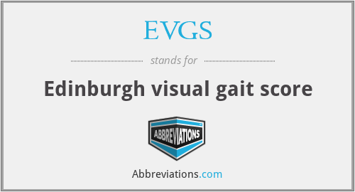 EVGS - Edinburgh visual gait score