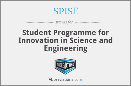 SPISE - Student Programme for Innovation in Science and Engineering
