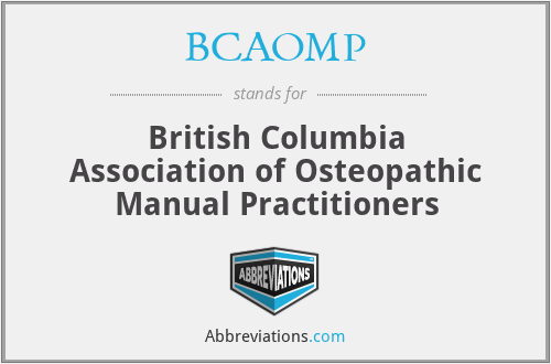 BCAOMP - British Columbia Association of Osteopathic Manual Practitioners