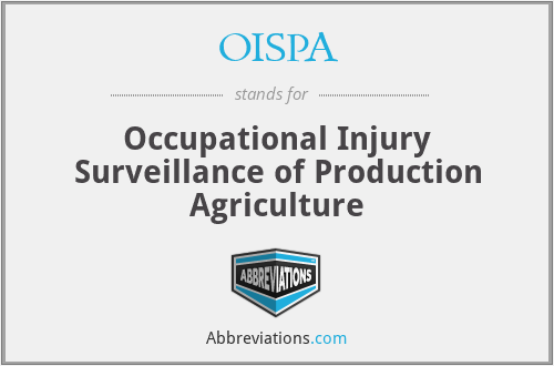 OISPA - Occupational Injury Surveillance of Production Agriculture