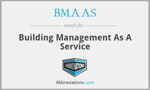 BMAAS - Building Management As A Service