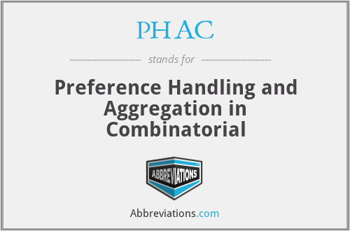 PHAC - Preference Handling and Aggregation in Combinatorial