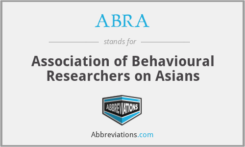 ABRA - Association of Behavioural Researchers on Asians