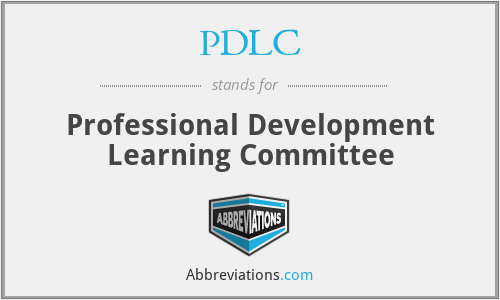 PDLC - Professional Development Learning Committee