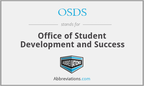 OSDS - Office of Student Development and Success