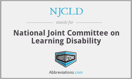 NJCLD - National Joint Committee on Learning Disability