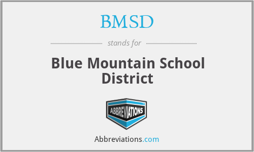 BMSD - Blue Mountain School District
