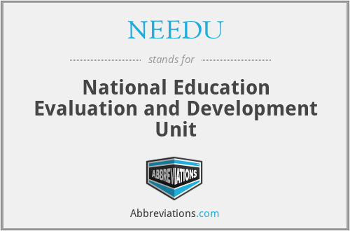 NEEDU - National Education Evaluation and Development Unit
