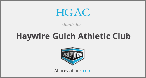 HGAC - Haywire Gulch Athletic Club