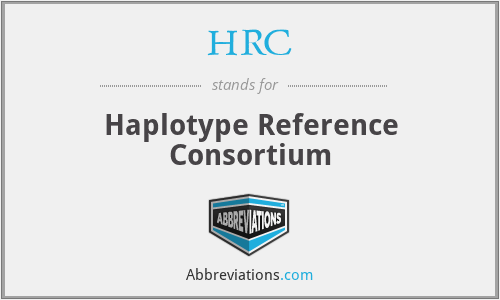 HRC - Haplotype Reference Consortium
