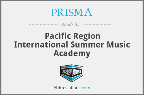 PRISMA - Pacific Region International Summer Music Academy