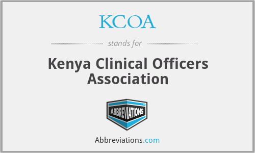 KCOA - Kenya Clinical Officers Association