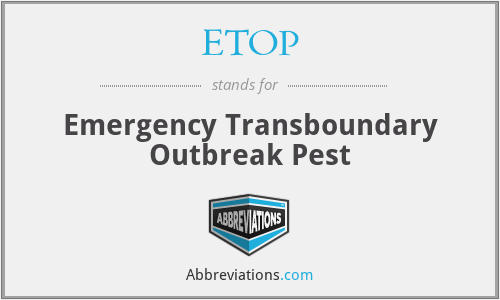 ETOP - Emergency Transboundary Outbreak Pest