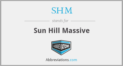 SHM - Sun Hill Massive