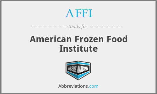 AFFI - American Frozen Food Institute