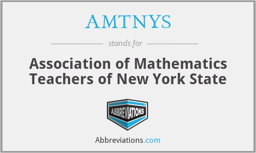 AMTNYS - Association of Mathematics Teachers of New York State