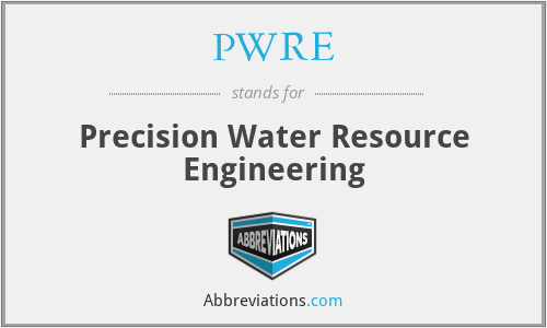 PWRE - Precision Water Resource Engineering