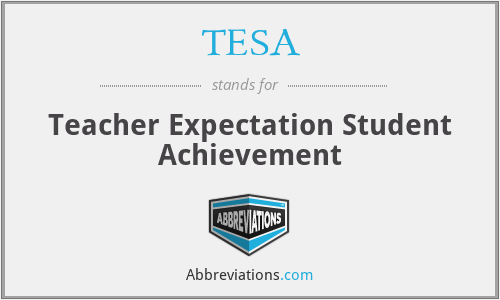 TESA - Teacher Expectation Student Achievement
