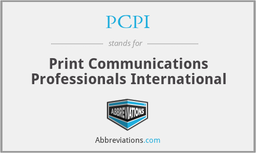 PCPI - Print Communications Professionals International