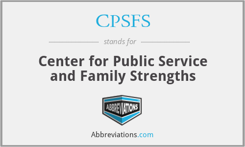 CPSFS - Center for Public Service and Family Strengths