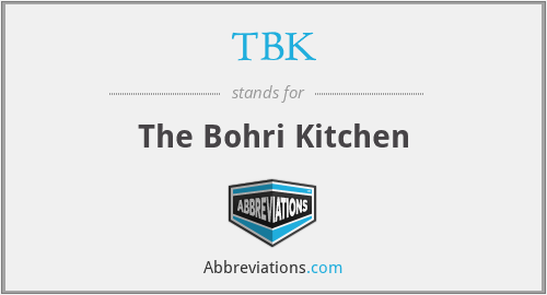TBK - The Bohri Kitchen