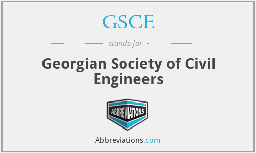 GSCE - Georgian Society of Civil Engineers