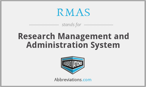 RMAS - Research Management and Administration System