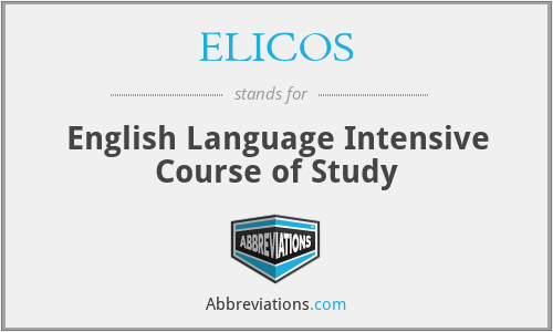 ELICOS - English Language Intensive Course of Study