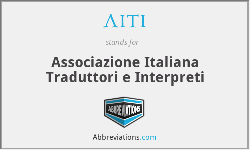 AITI - Associazione Italiana Traduttori e Interpreti